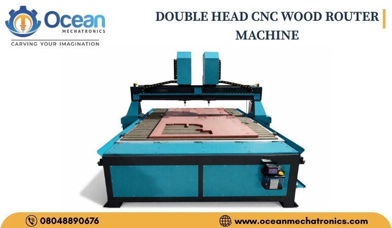 DOUBLE HEAD CNC WOOD ROUTER MACHINE image 3