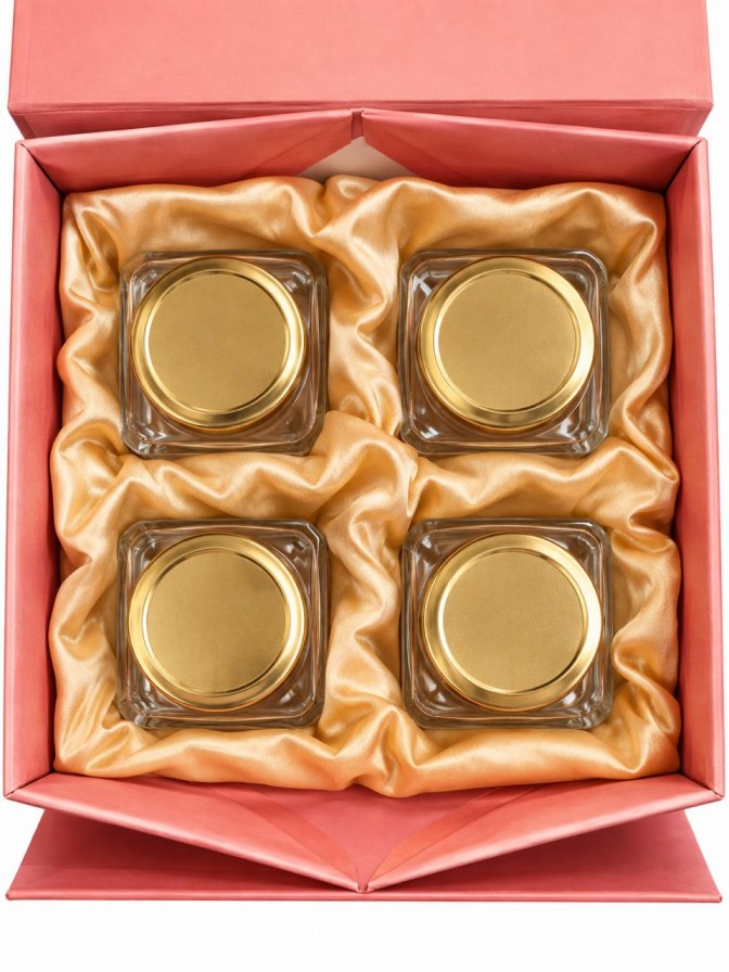 Elegant Collapsible Kappa Box for 4 Jars, image 2