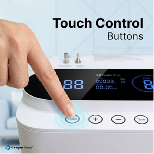 Oxymed Inteli 5 LPM Oxygen Concentrator with Smart SpO₂ Control | Ultra-Quiet image 3