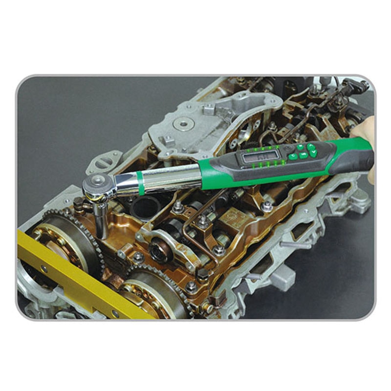 Digital Torque Wrench With Reversible Ratchet Insert Tool image 2
