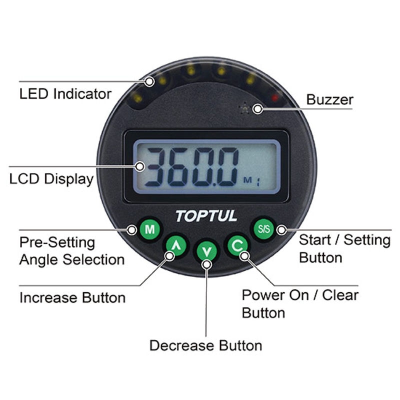 Digital Angle Meter with Magnet image 2