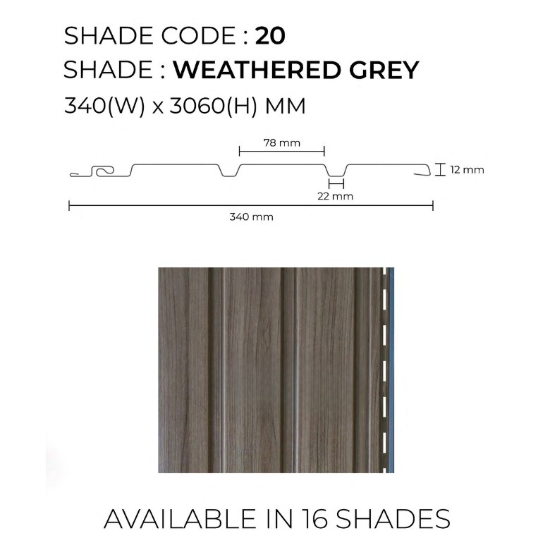 PVC Interior Wall Panel | Weathered Grey Soffit Panel | Rustic and Durable Finish for Interior Applications image 2