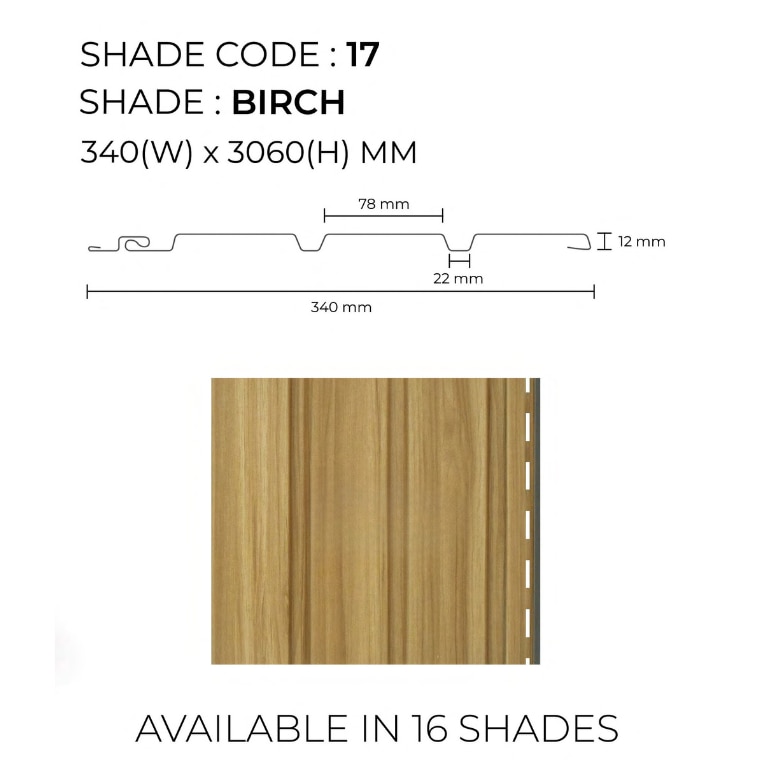 PVC Wall Panels | Birch Soffit Panel | Elegant and Durable Wood Finish for Interior Applications image 2