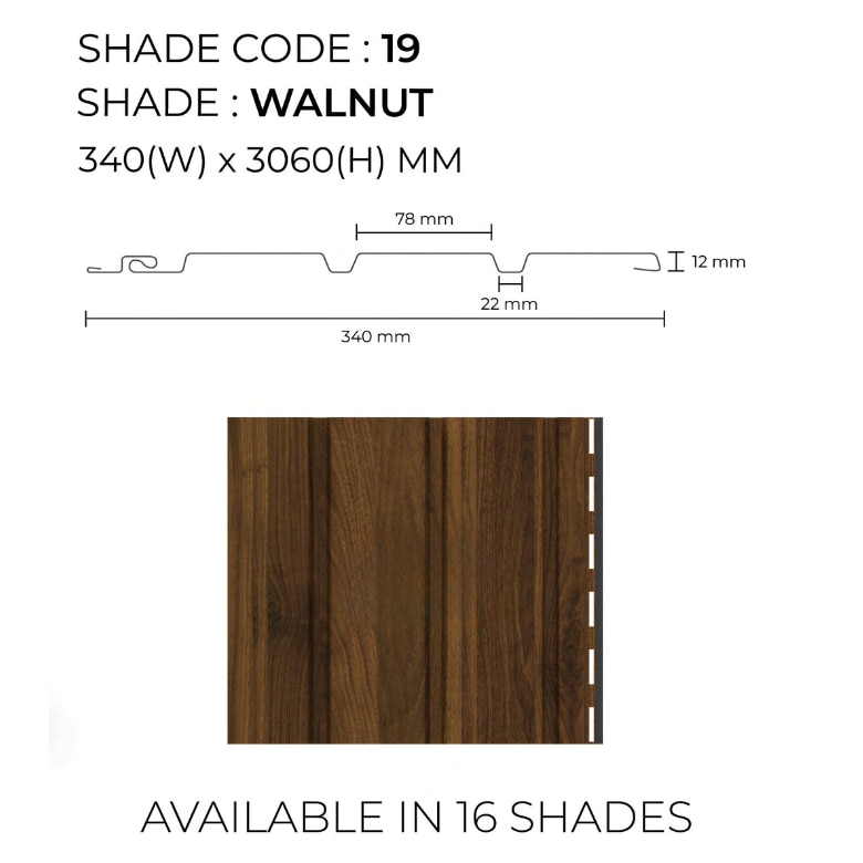 PVC Interior Panel | Walnut Soffit Panel | Elegant and Durable Wood Finish for Interior Spaces image 2
