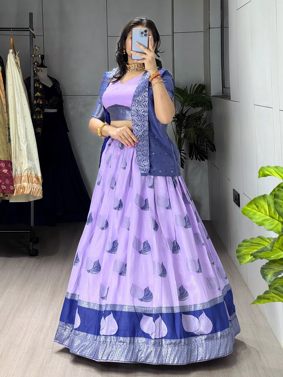 Rich silk Koti jacket Lehenga Sets image 3