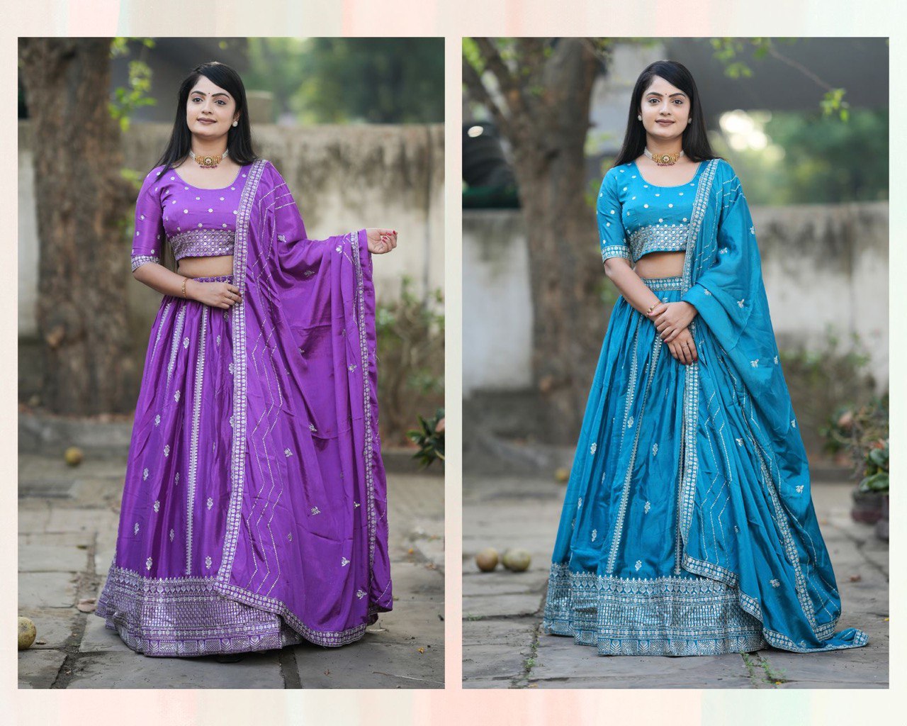 Classical Embroidery Lehenga Set image 2