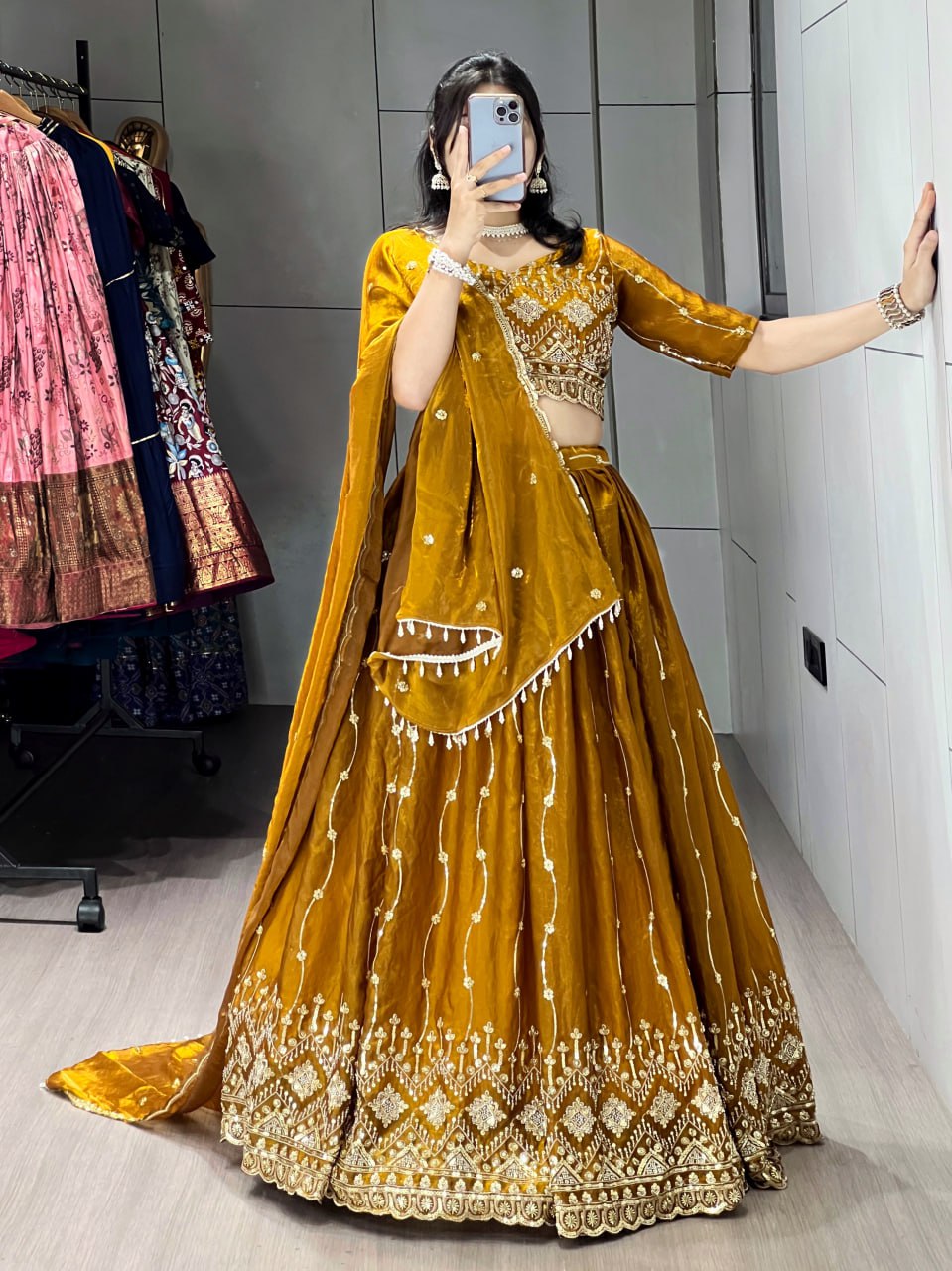 Beads Embroidery Lehenga Set image 4