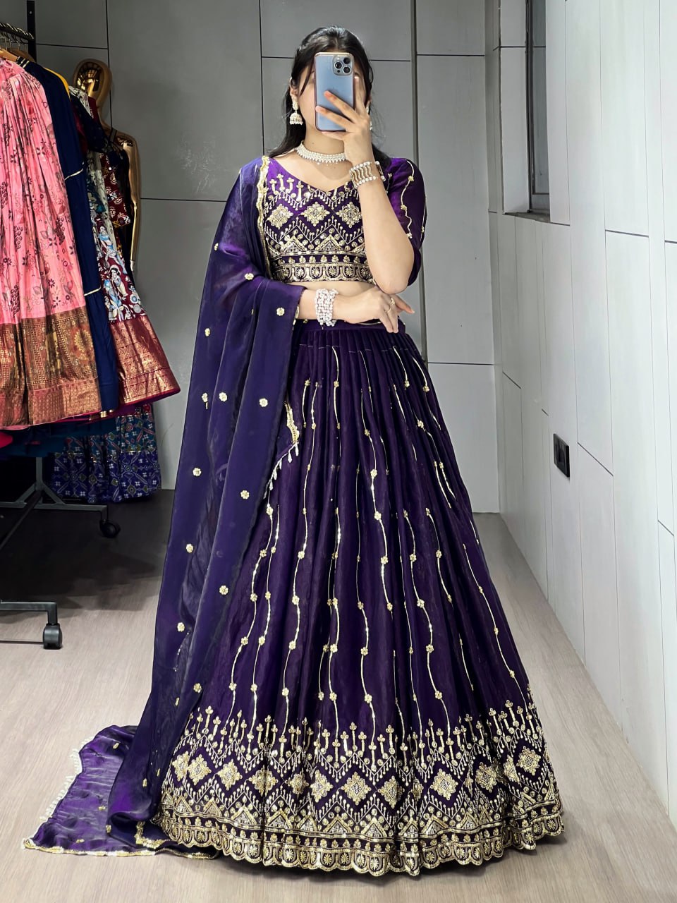 Beads Embroidery Lehenga Set image 4
