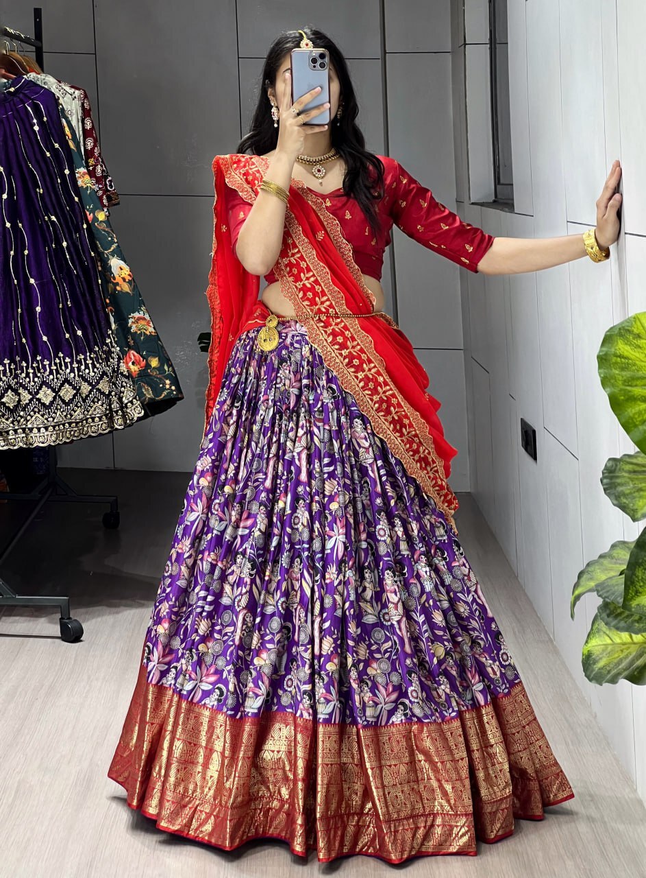 Kalamkari Lehenga Set image 4