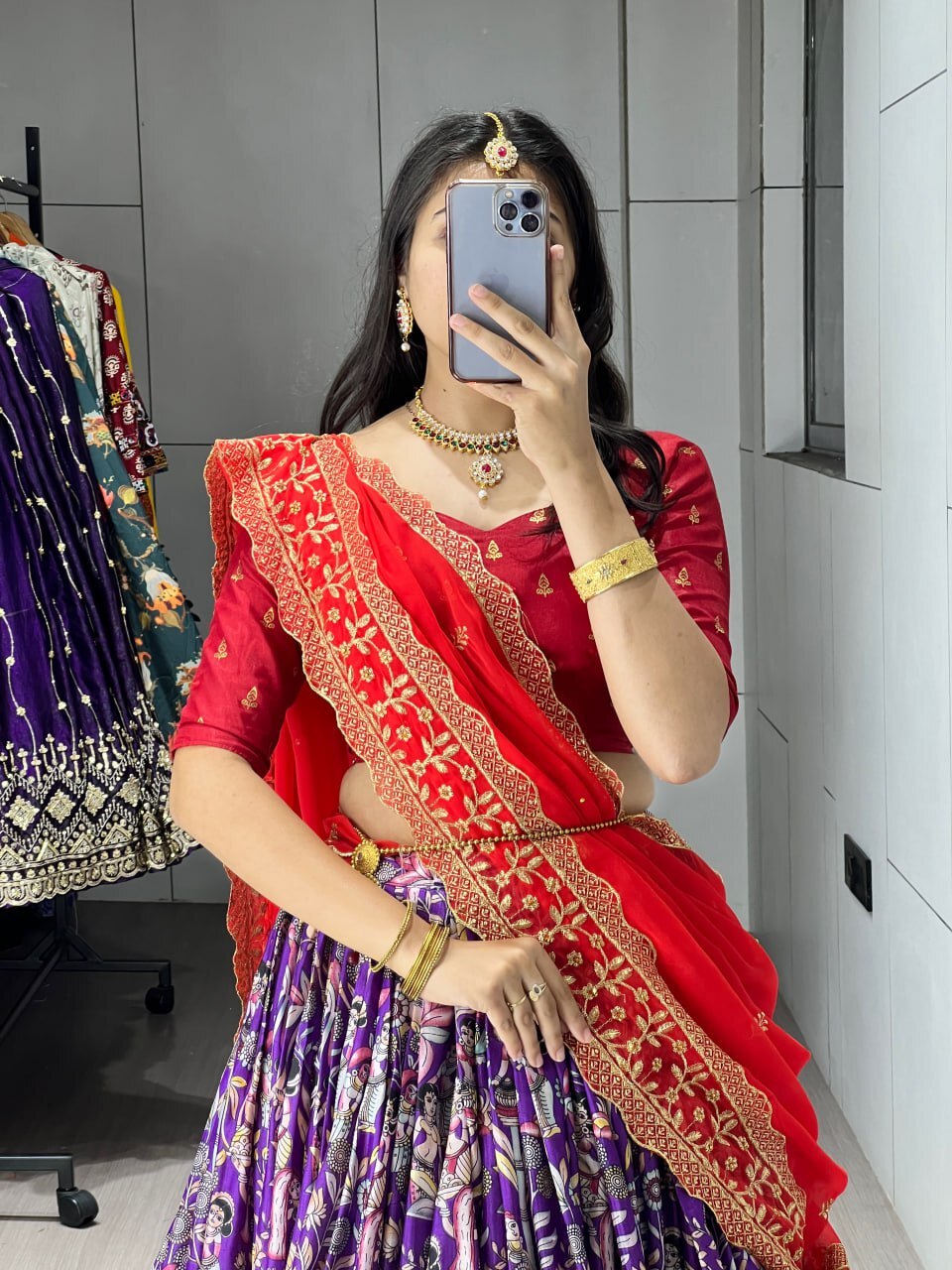 Kalamkari Lehenga Set image 2
