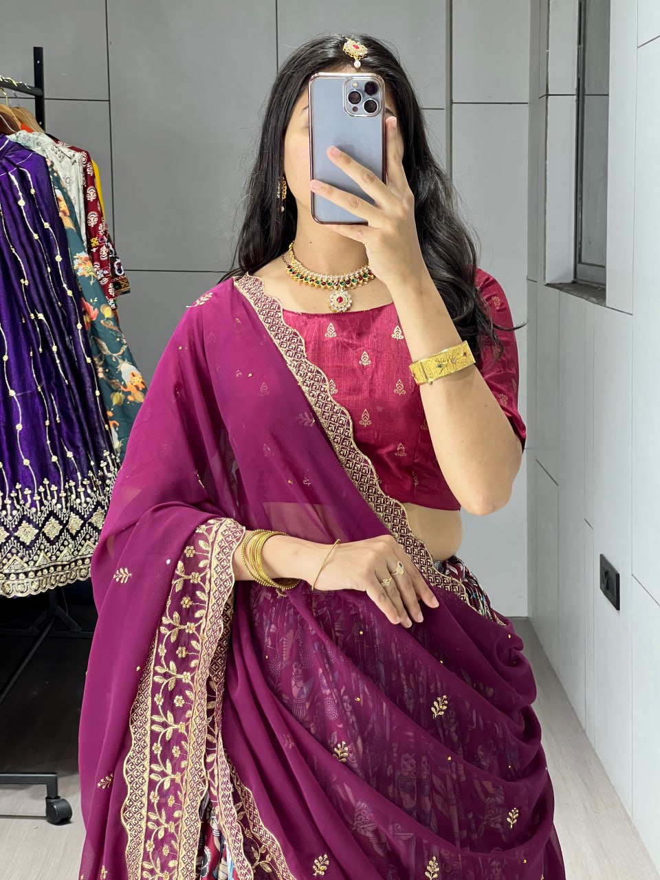 Kalamkari Lehenga Set image 2
