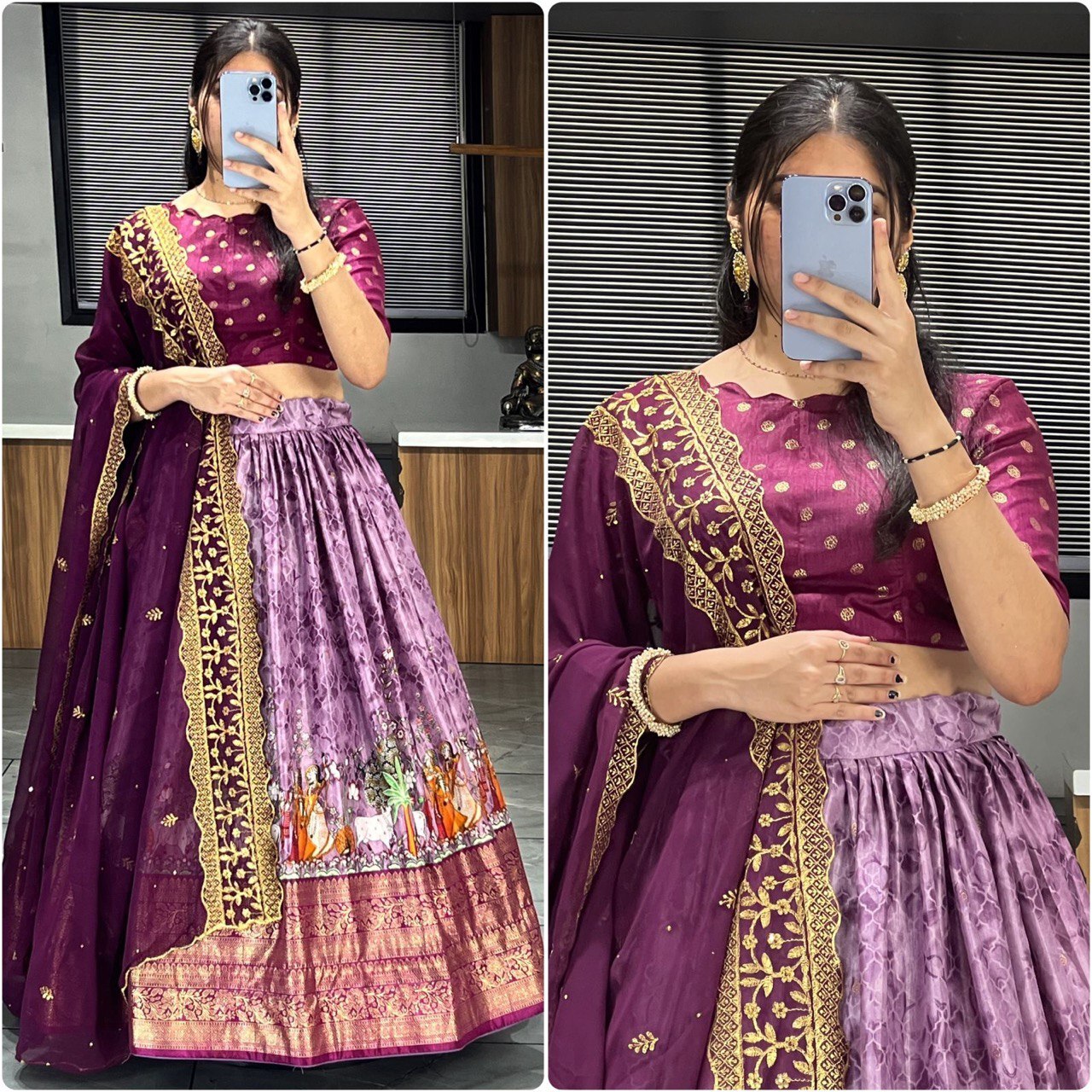 Patola Kalamkari Lehenga Collection image 2