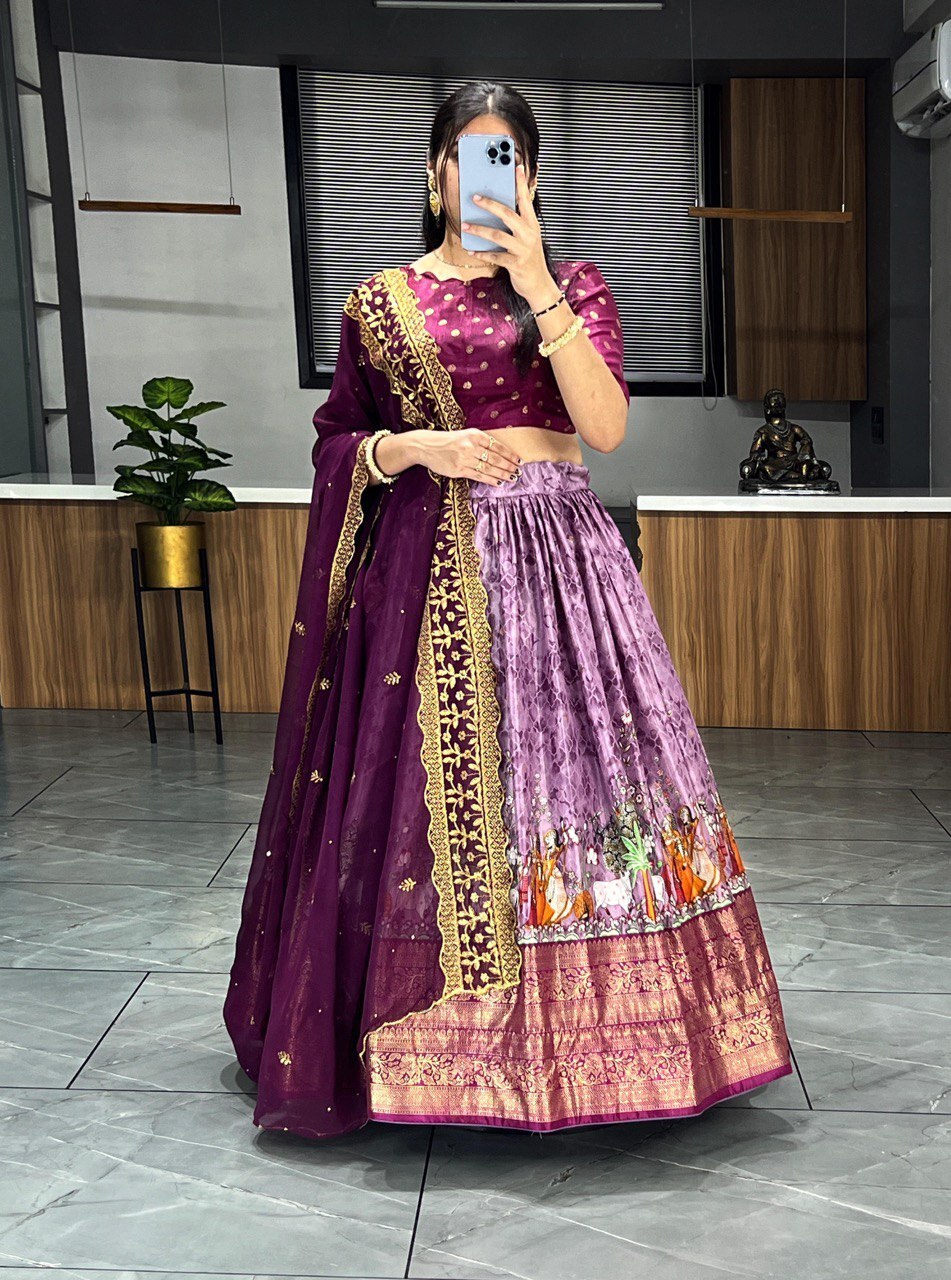 Patola Kalamkari Lehenga Collection image 5