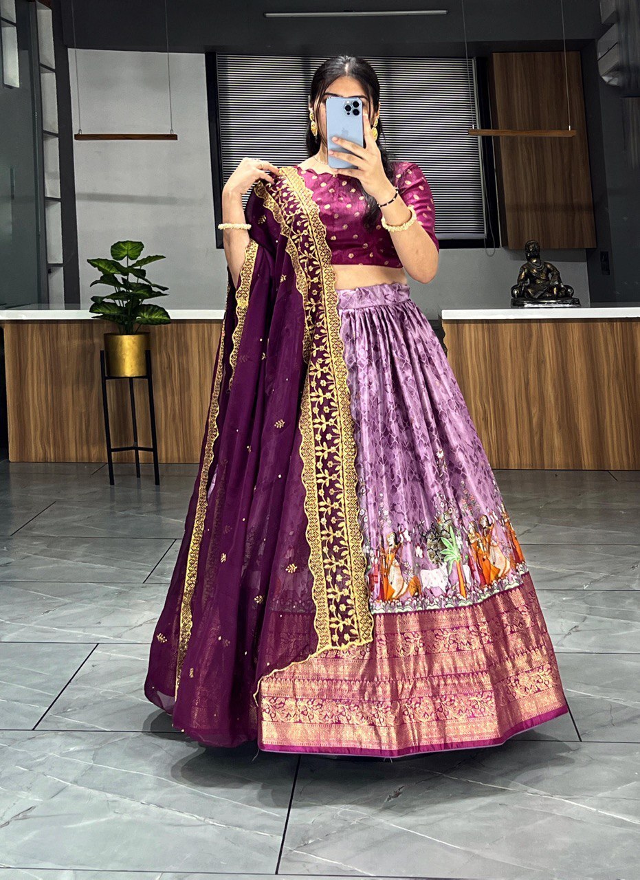Patola Kalamkari Lehenga Collection image 4