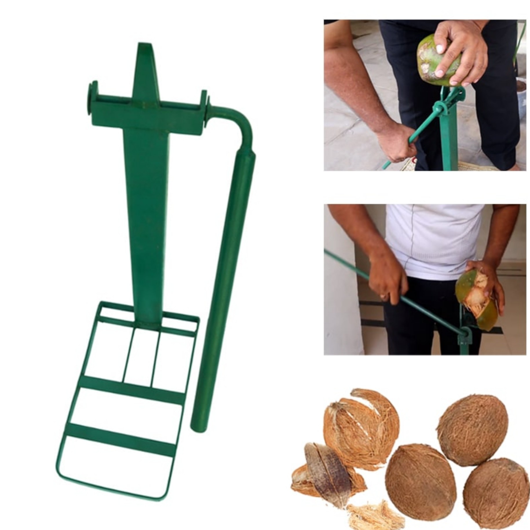 Manual Coconut De-husker image 2