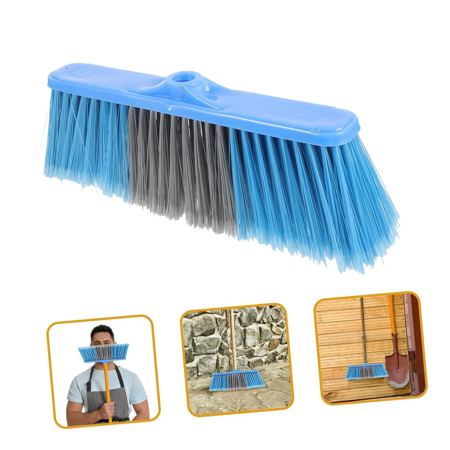 Push Plastic Broom Tall Floor Brush – Strong Sweep for Large Areas image 3