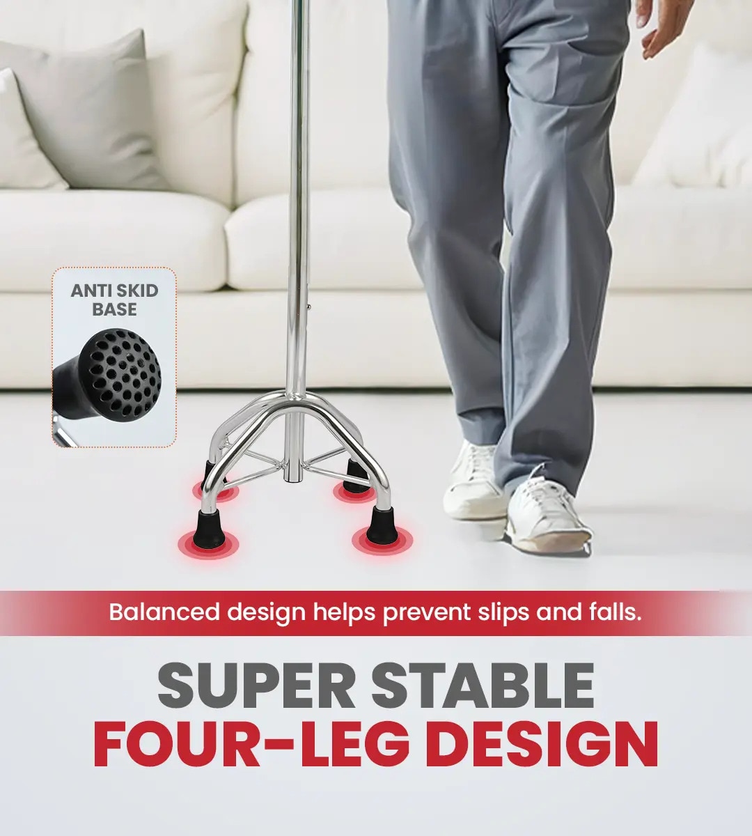 Quadbase Flex Walking Stick image 4