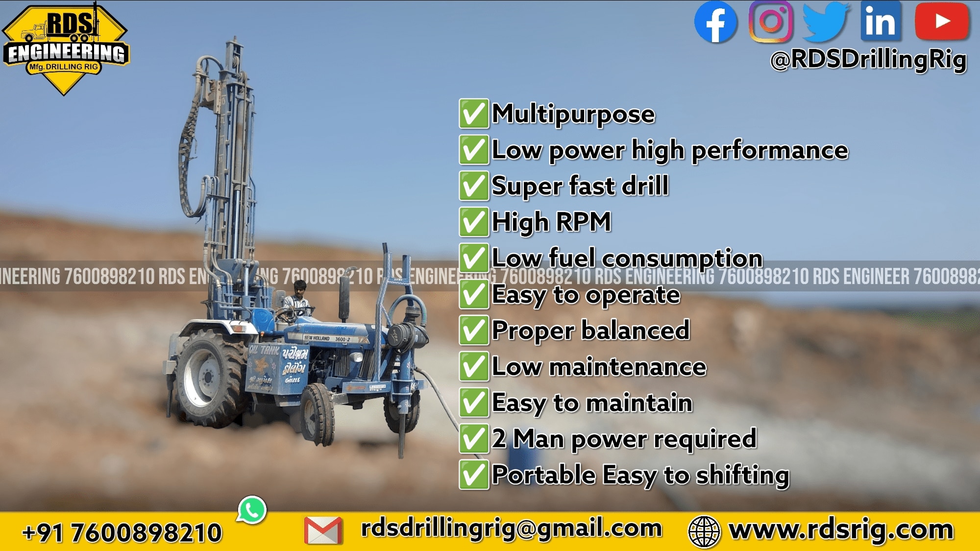 RDS-150 Tractor Mounted Rig image 5