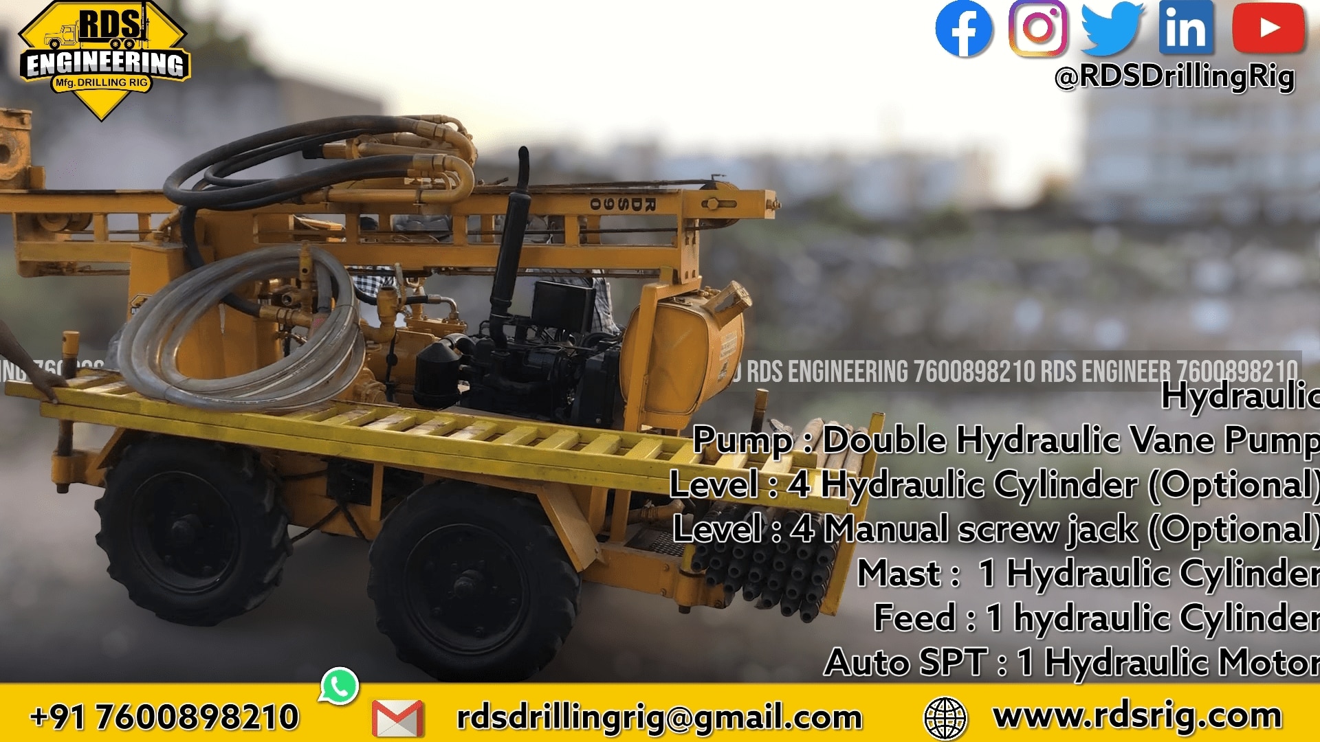 RDS-90 4x4 Mini Core Drilling Rig image 4