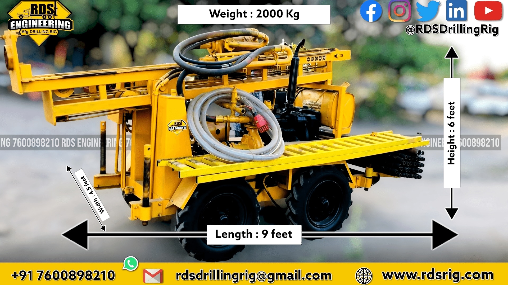 RDS-90 4x4 Mini Core Drilling Rig image 12