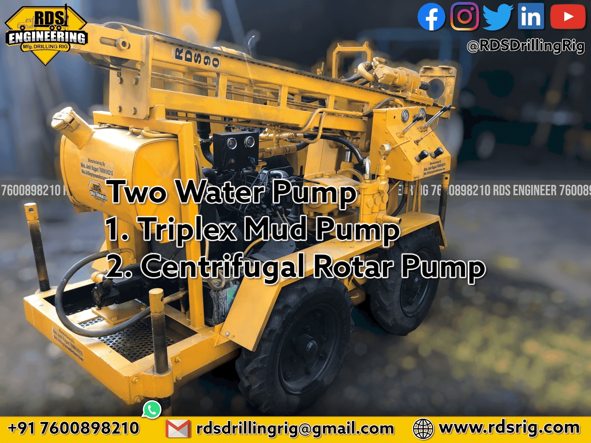 RDS-90 4x4 Mini Core Drilling Rig image 5
