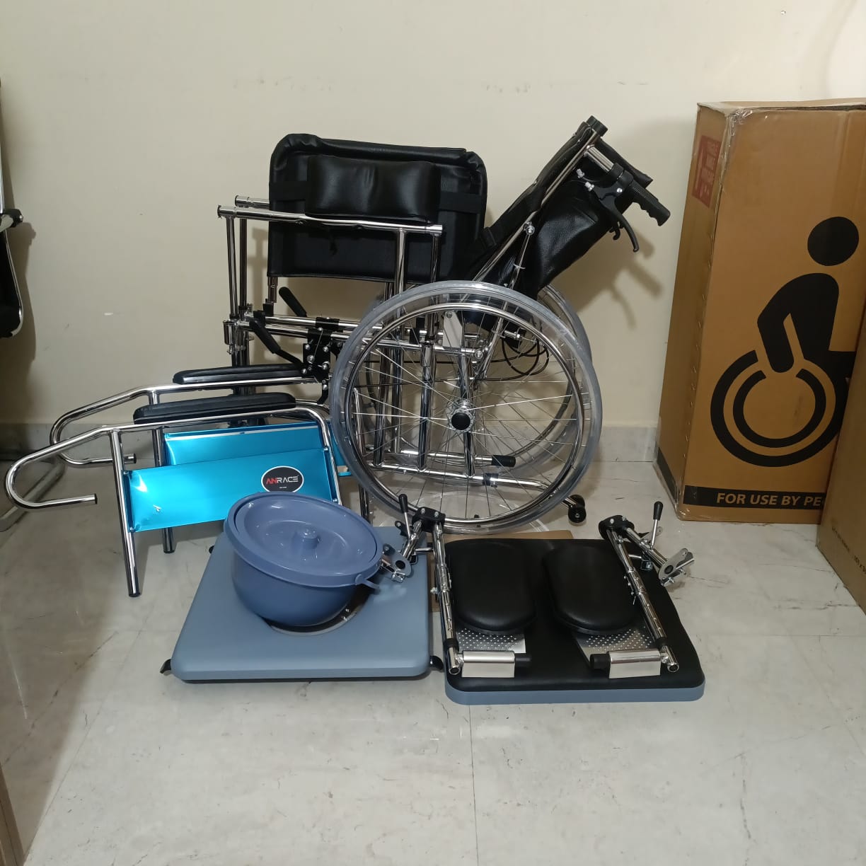 RECLINING COMMODE WHEELCHAIR image 4