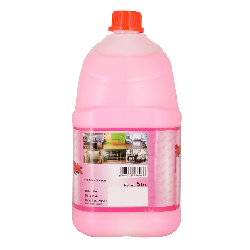 Herbal Scented Phenyle, Rose - 5 Liter Can image 2