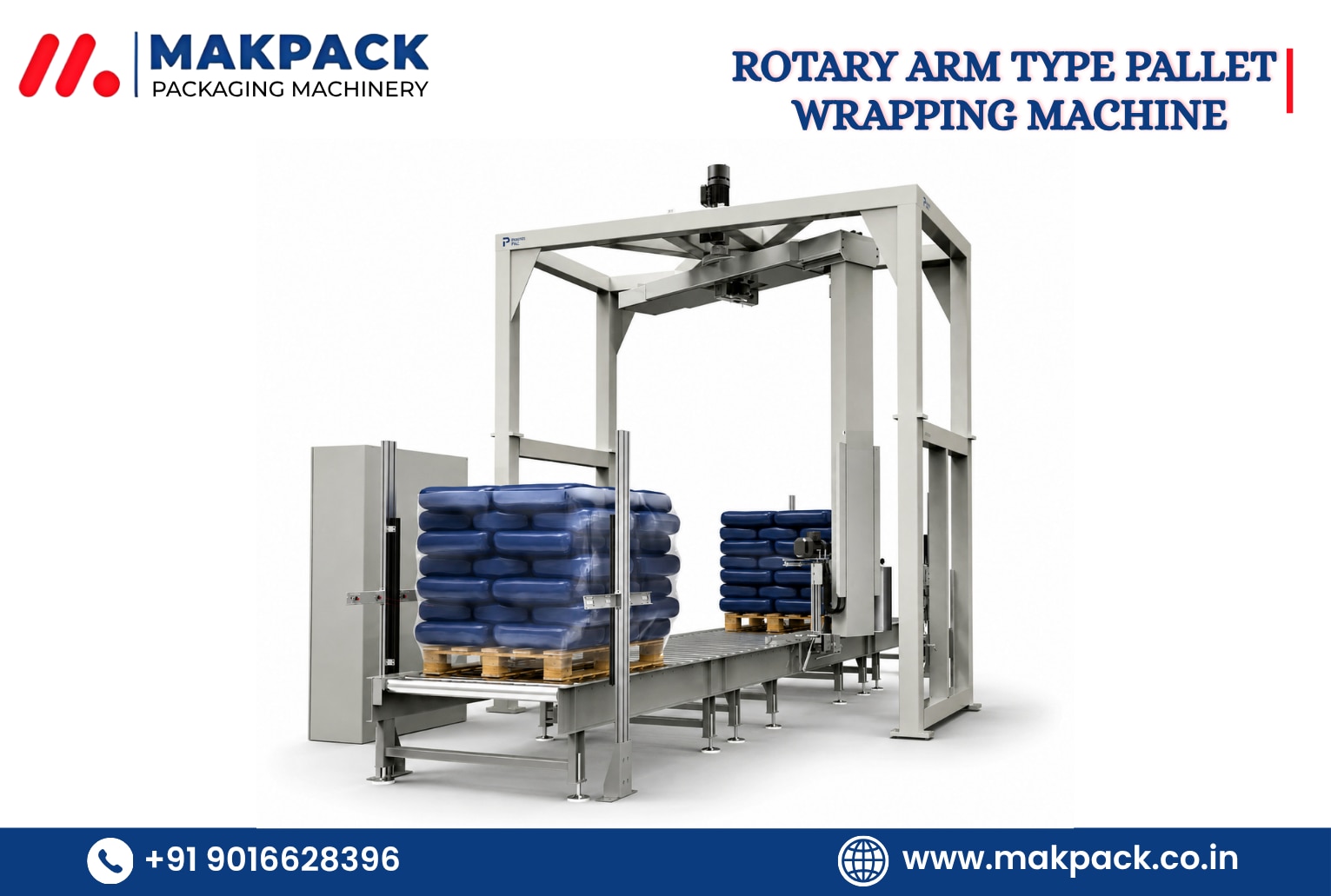 ROTARY ARM TYPE PALLET WRAPPING MACHINE image 3