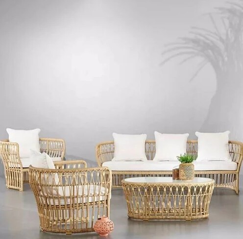 Wicker Rattan Sofa Set image 2