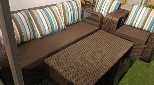 Wicker Sofa Set image 2