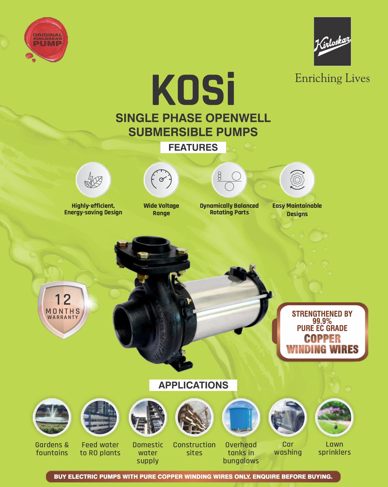 Agriculture Openwell Submersible Pumps by Kirloskar image 2