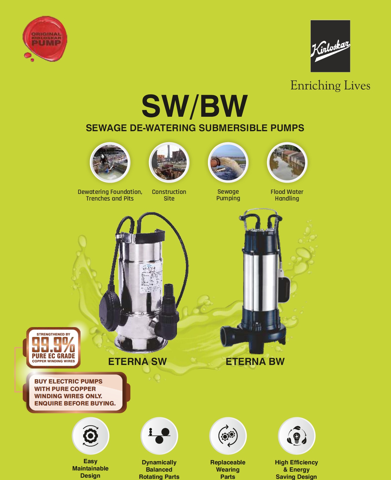 Sewage / Dewatering Submersible Pumps BY KIRLOSKAR image 3