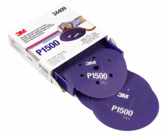 PN34409 Flexible HookIt Abrasives Disc 6 inch P1500 image 2