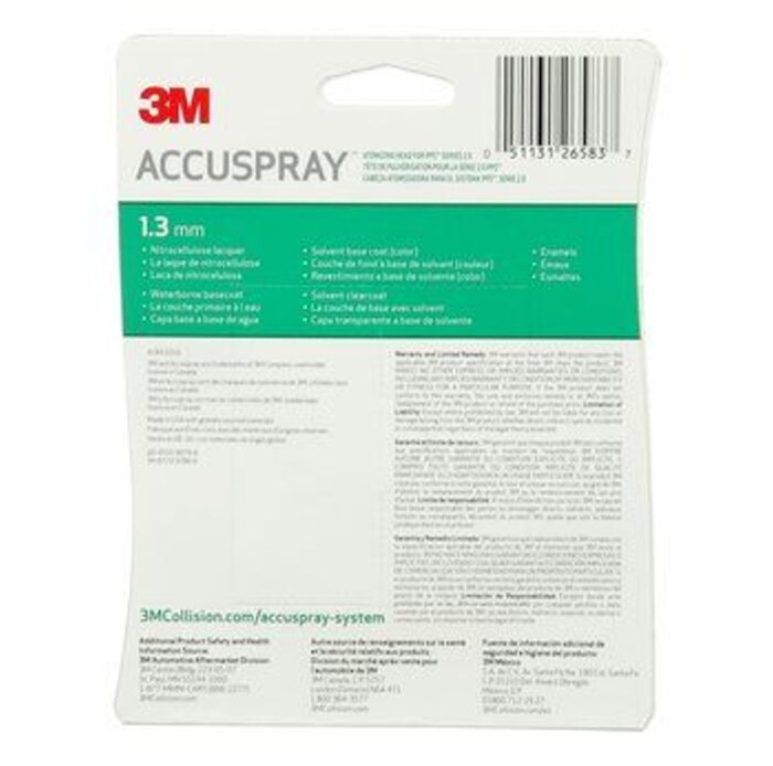 Accuspray ONE Nozzle - Green_v2 - 1.3mm(for Series 2.0 PPS) image 2