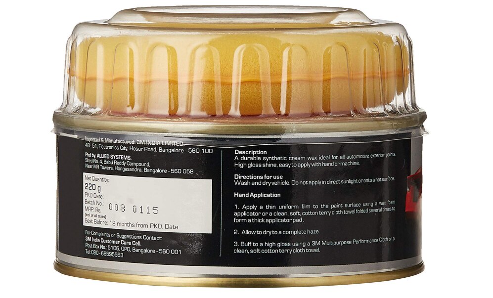 3M Cream Wax 220 gm image 2