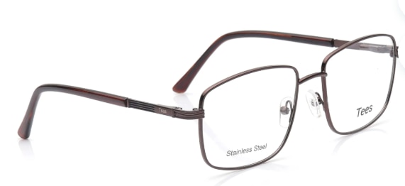 Tees By Fastrack Brown Wayfarer Eyeglasses - Unisex image 2