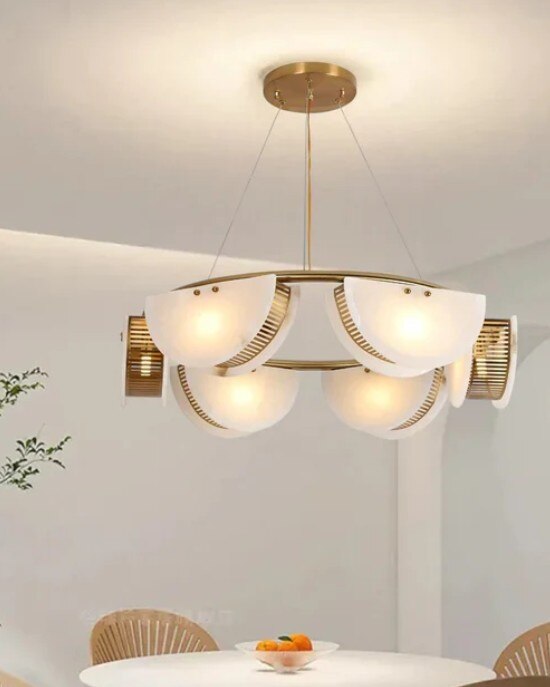 Luxury Marble Chandelier - 6 Light image 2