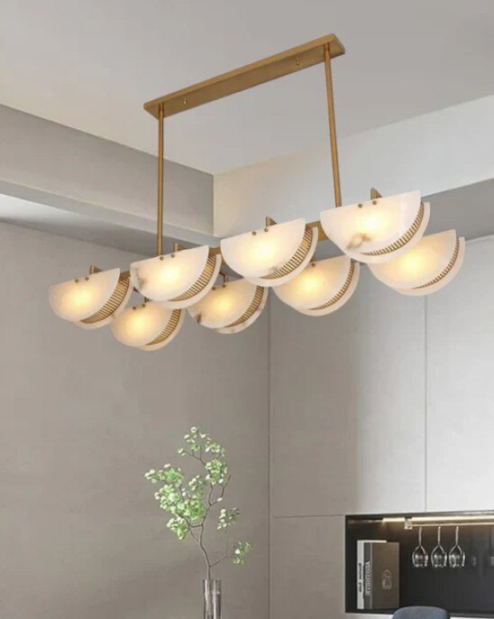 Marbel Interior Rectangular Chandelier image 2