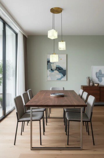 3 Light Marble Pendant Light image 2
