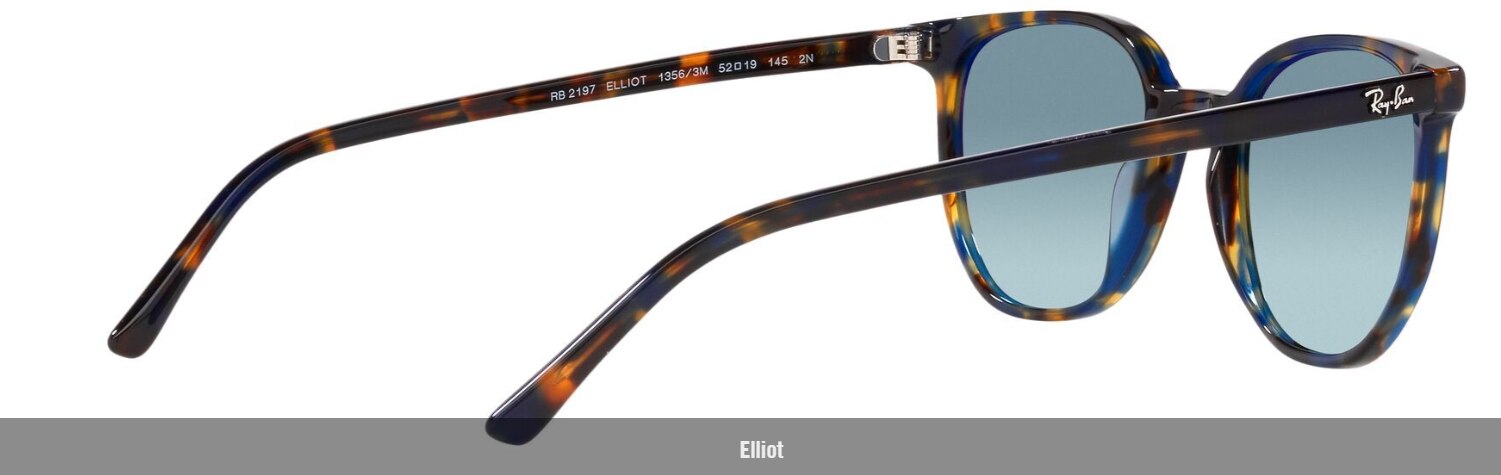 Ray-Ban Elliot Sunglasses - Havana/Blue Gradient image 2