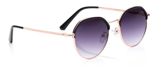 Tees By Fastrack Grey Geometric Polarized Sunglasses Unisex image 2