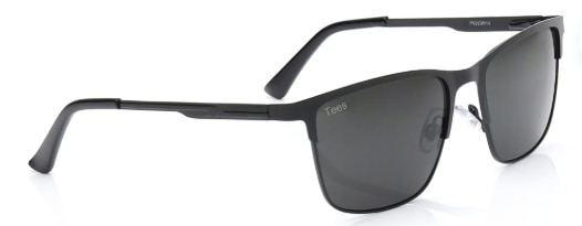 Tees By Fastrack Black Wayfarer Sunglasses Unisex image 2