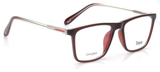Tees By Fastrack Brown Wayfarer Computer Glasses Unisex image 2