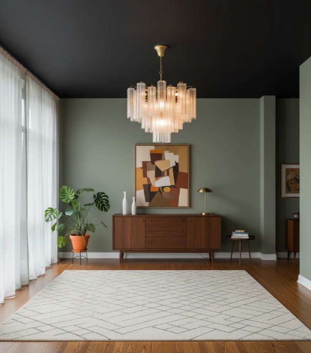 Modern Round Glass Chandelier image 3
