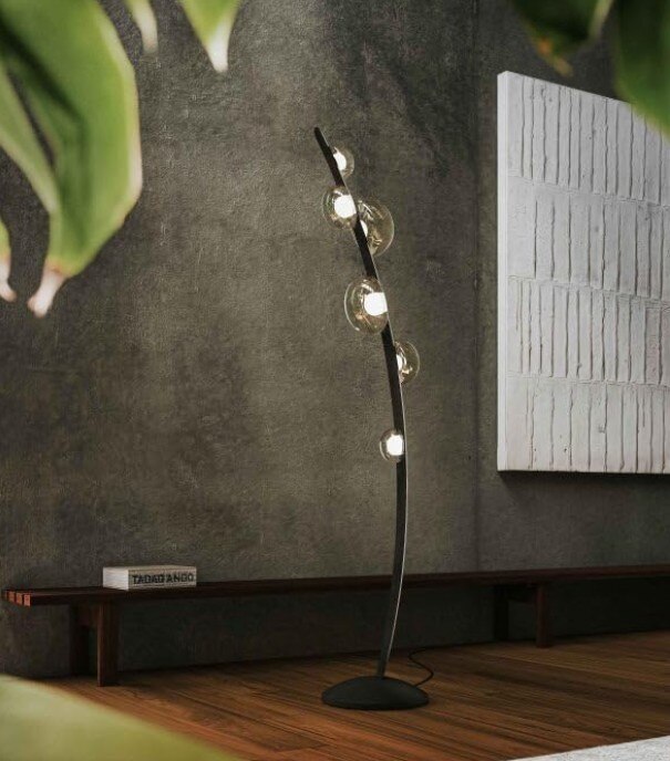 Modern Black Floor lamp image 2
