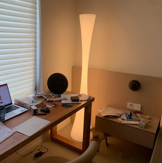 Designer White Floor Lamp image 3