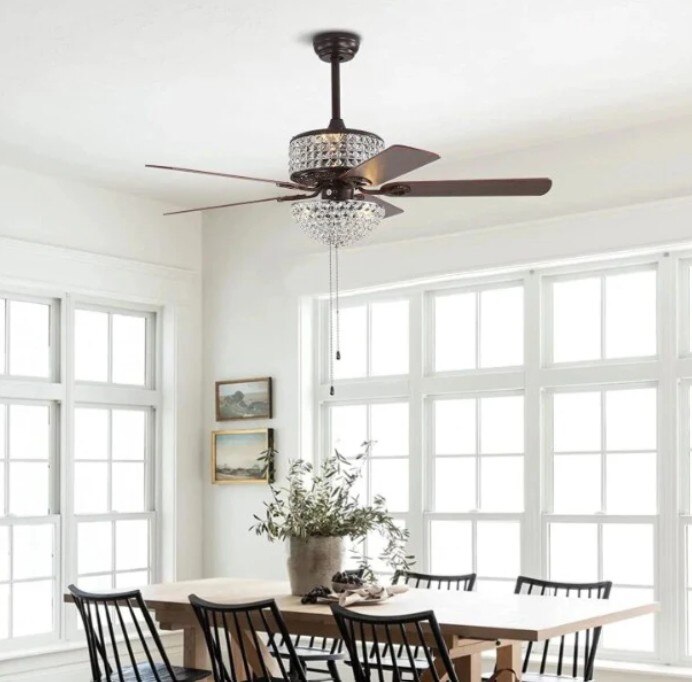 Crystal Chandelier Ceiling Fan image 3