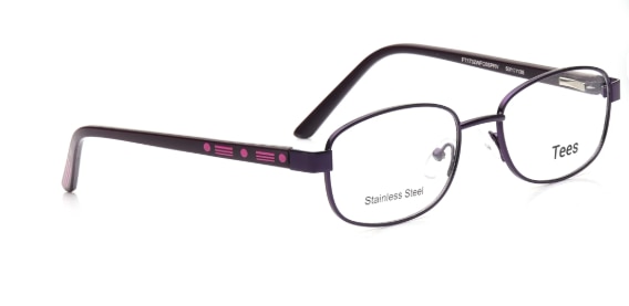 Tees By Fastrack Purple Oval Unisex Eyeglasses image 2