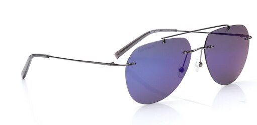 Fastrack Blue Aviator Polarized Sunglasses image 2