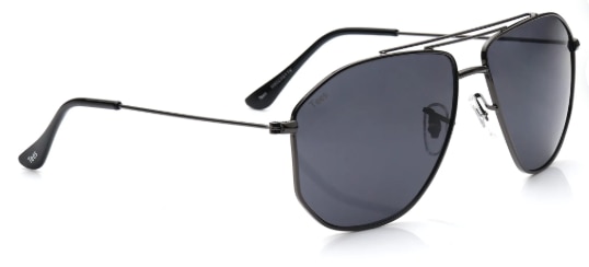Tees By Fastrack Grey Aviator Sunglasses image 2